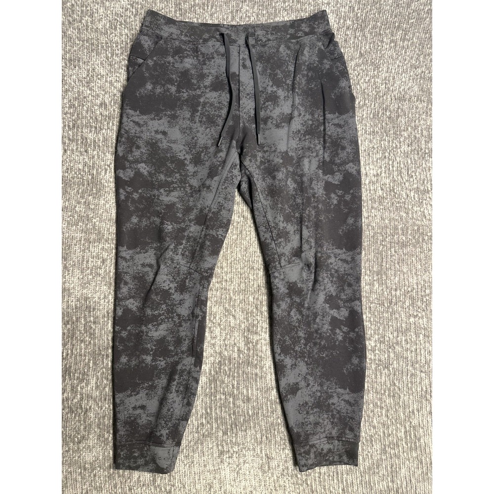 Lululemon Jogger Pants Mens Large L Gray City Sweat Camo French Terry
